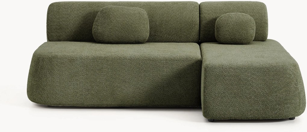 Rohová pohovka na spanie's úložným priestorom z plyšového buklé Pao