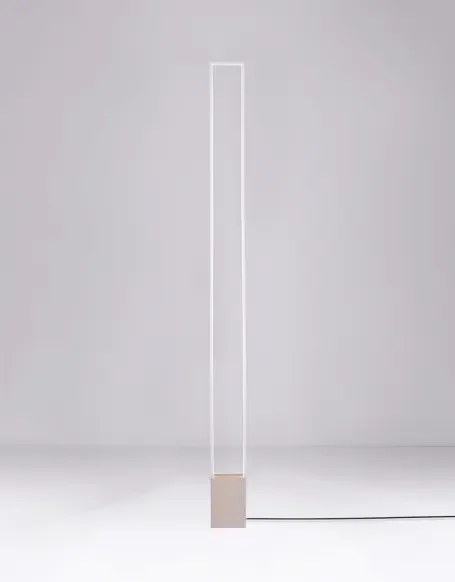 Moderná stojaca lampa Lithos Biela