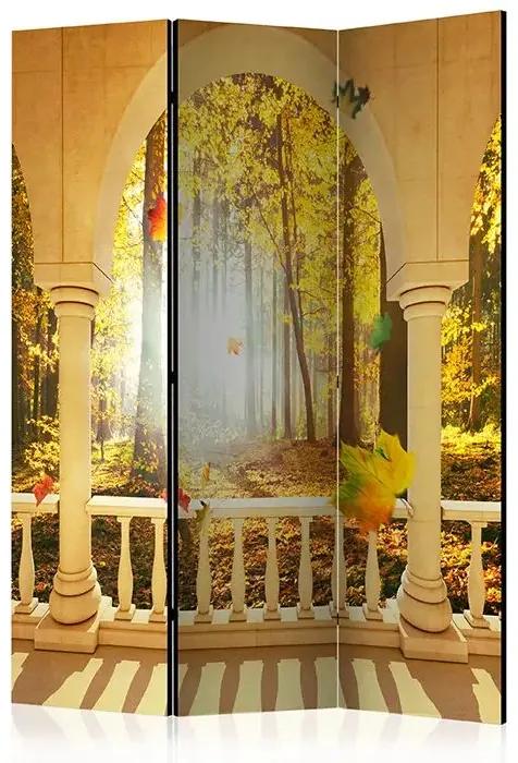 Paraván - Dream About Autumnal Forest [Room Dividers] Veľkosť: 135x172, Verzia: Jednostranný