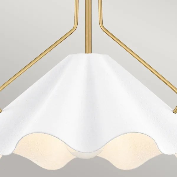 Quoizel QZ-MEJIA-1P-S-AB - Luster na tyči MEJIA 1xE27/60W/230V pr. 35,6 cm mosadz