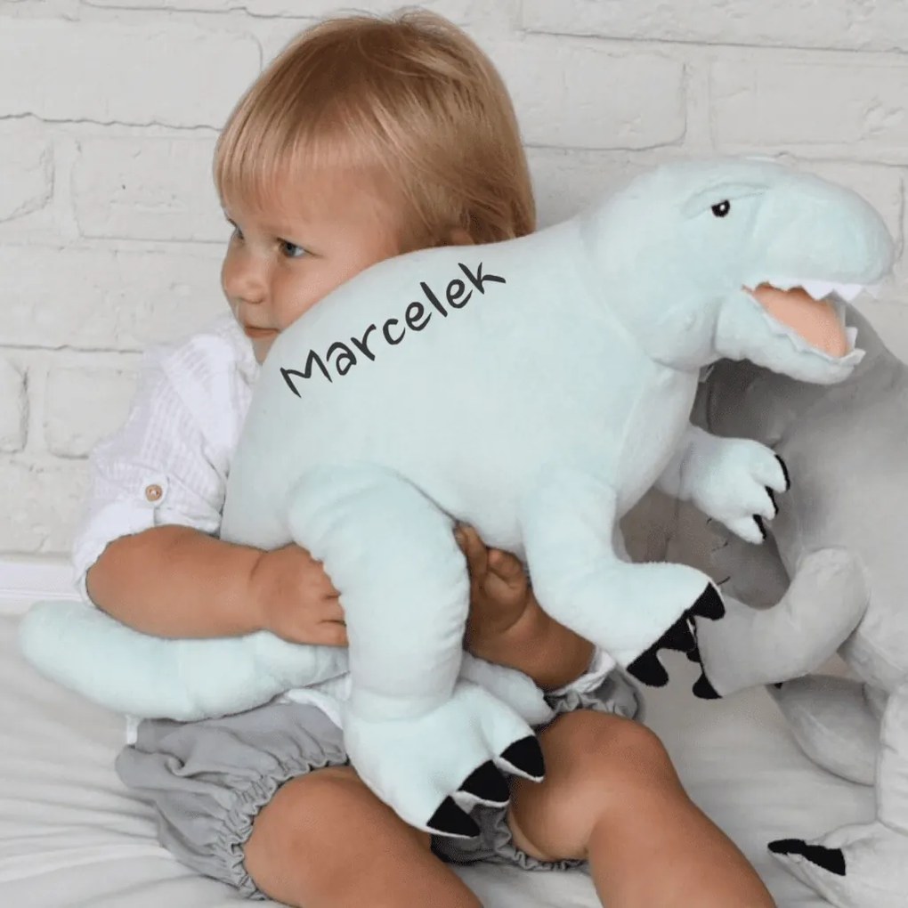 Usínáček - Plyšový Tyranosaurus mátový L