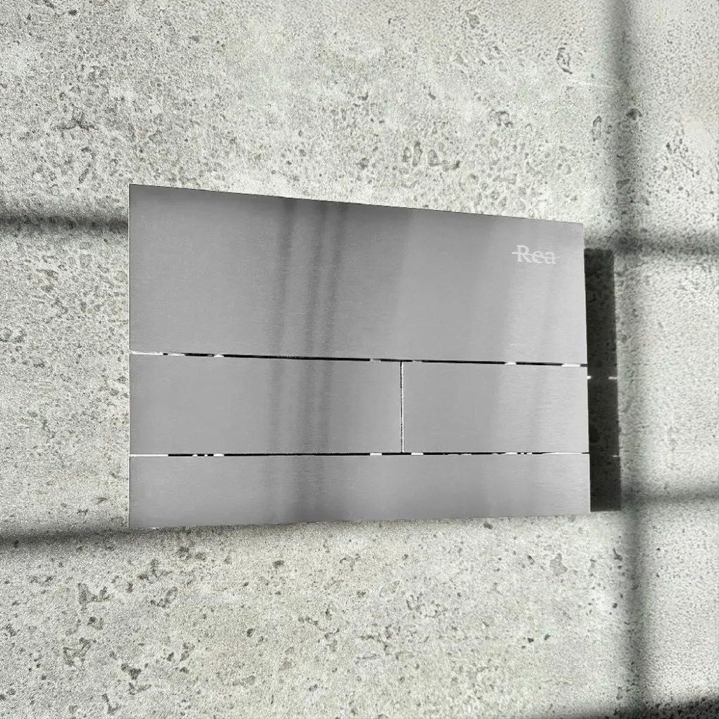 Rea Rea, podomietkový WC systém K011A-Q + oceľové splachovacie tlačidlo typ T, KPL-E0057