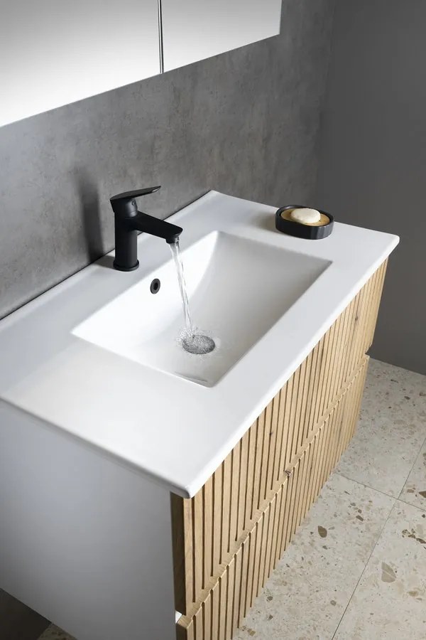 Aqualine Aqualine, PANEDA STRIP umývadlová skrinka 79,5x55x45,2cm, dub emporio, PN380