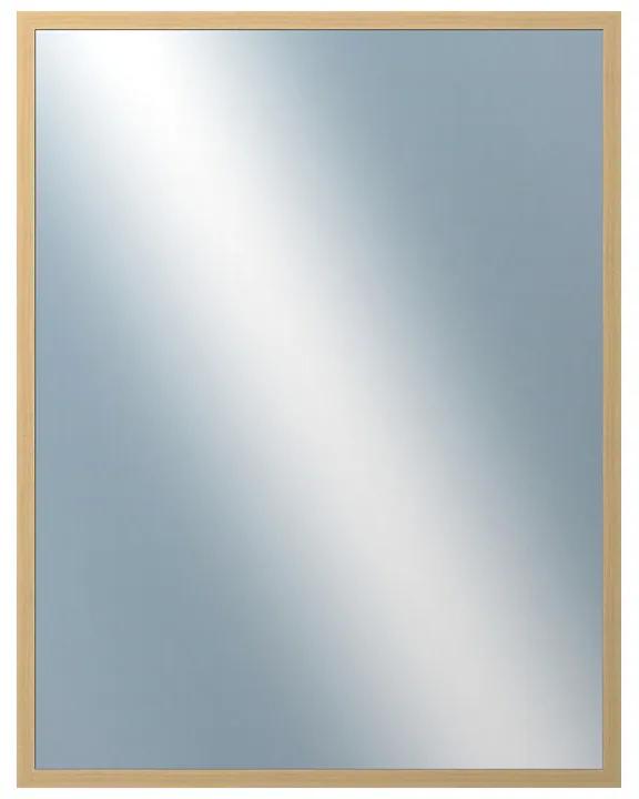 DANTIK - Zrkadlo v rámu, rozmer s rámom 70x90 cm z lišty KASSETTE jaseň (2860)