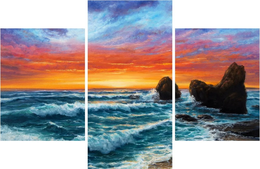 Obraz - Západ slnka (90x60 cm)