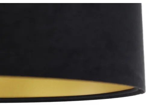 Luster na lanku SWING 1xE27/60W/230V čierna/šedá/zlatá