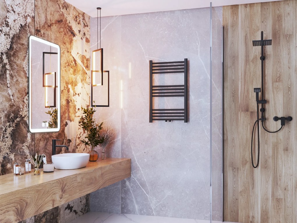 Erga Simple, vykurovacie teleso 800x600 mm, 374 W, čierna, ERG-LAV-SIMP-8060-BK