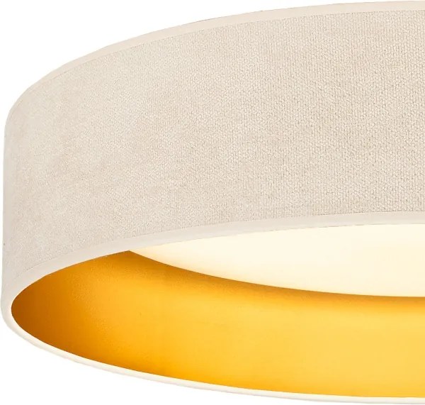 BRILAGI-LED Stropné svietidlo VELVET SIMPLE LED/24W/230V 3000K priemer 45 cm krémová/zlatá