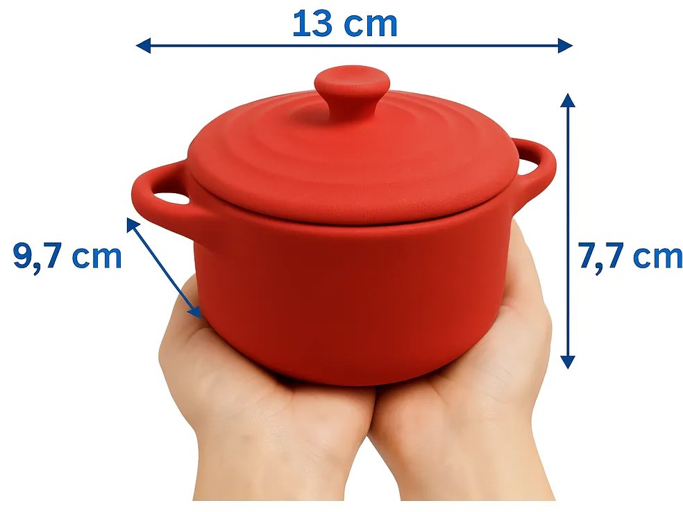 Keramický hrniec Mini Red, (fi) 13 cm