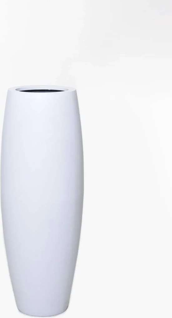 Kvetináč MAGNUM, sklolaminát, výška 100 cm, biely mat