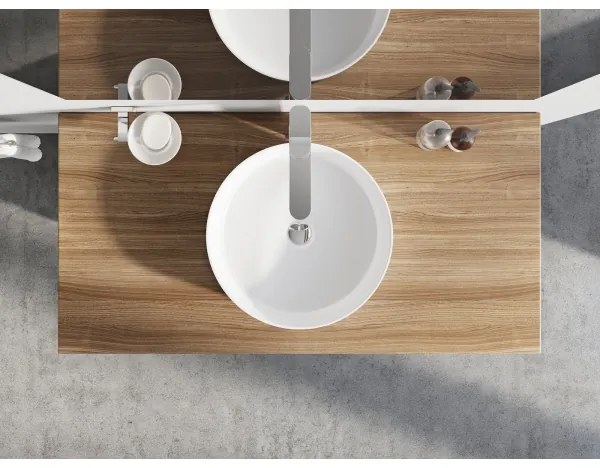 Ravak XJX01140002 - Umývadlo na dosku UNI SLIM pr. 40 cm keramika/biela