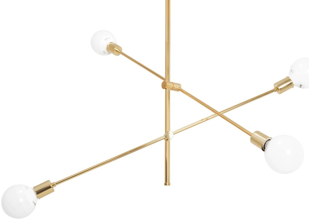 Toolight - Nastaviteľná stropná lampa dvojramenná 4xE27 60W APP479-4C, zlatá, OSW-00611