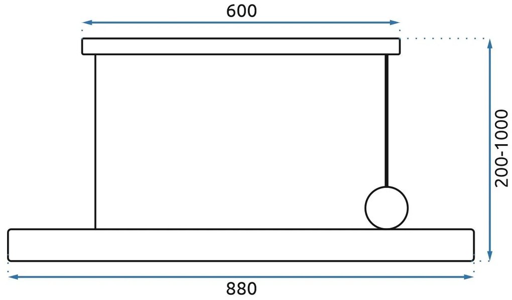 Toolight - LED stropná lampa APP969-1CP, hnedá-čierna mriežka, OSW-07002