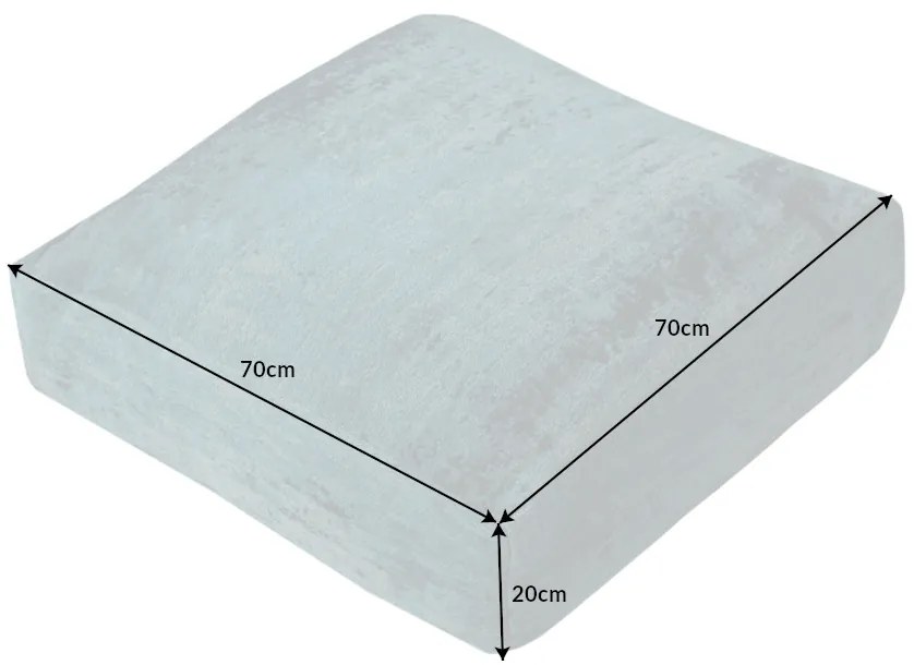 Podlahový vankúš Moderné umenie 70 cm tyrkysová