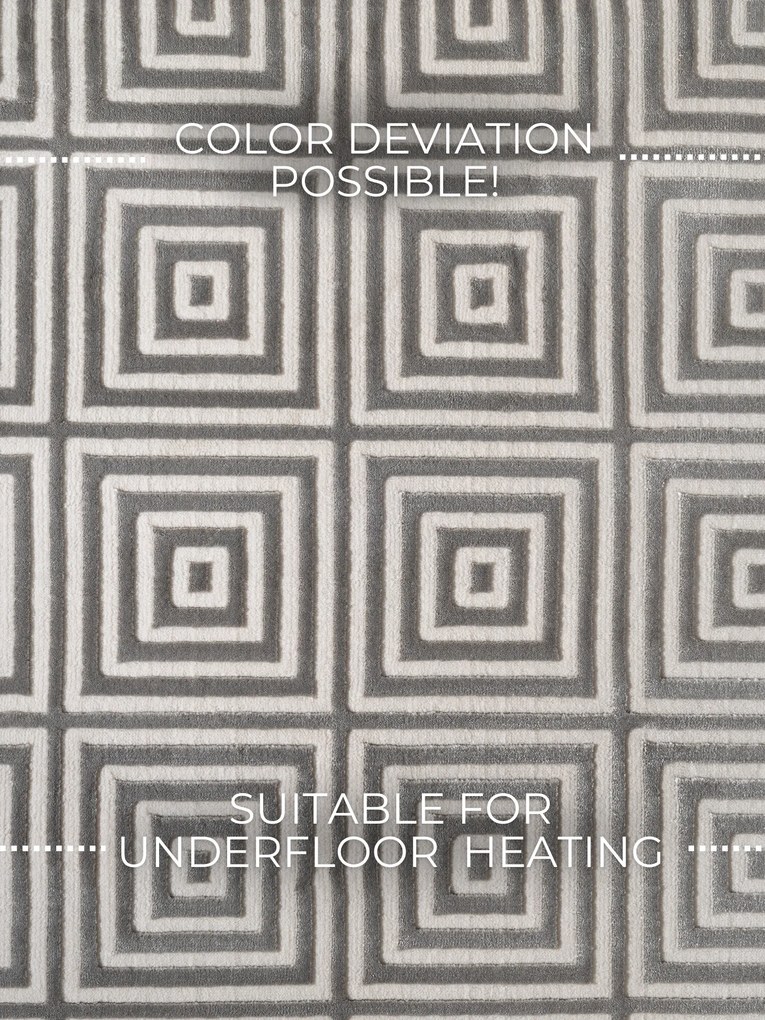 ELLE Decoration, Behúň Perles 106185 White Grey z kolekcie Elle, 80x240, šedá, obývacia izba