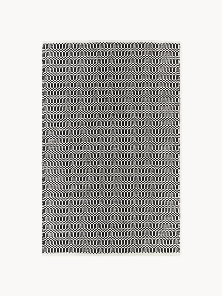 Ručne tkaný koberec do interiéru/exteriéru's geometrickým vzorom Rune