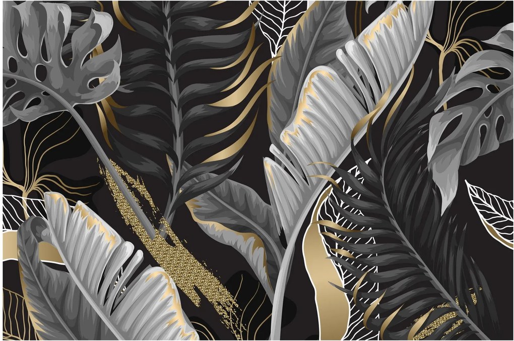 Obraz - Zlatá džungľa (90x60 cm)