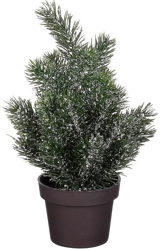 Vianočný stromček zelený omrznutý výš. 24 x hl. 12 cm 1121020