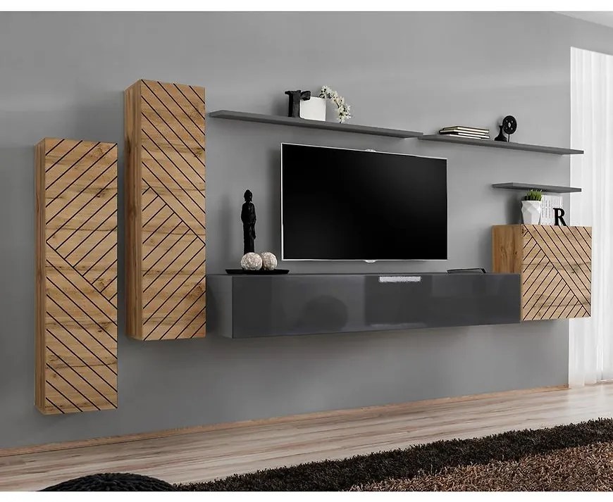 Obývacia Stena Switch I Line Wotan/Grafit