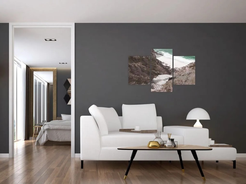 Obraz - Cesta k smaragdovému moru (90x60 cm)