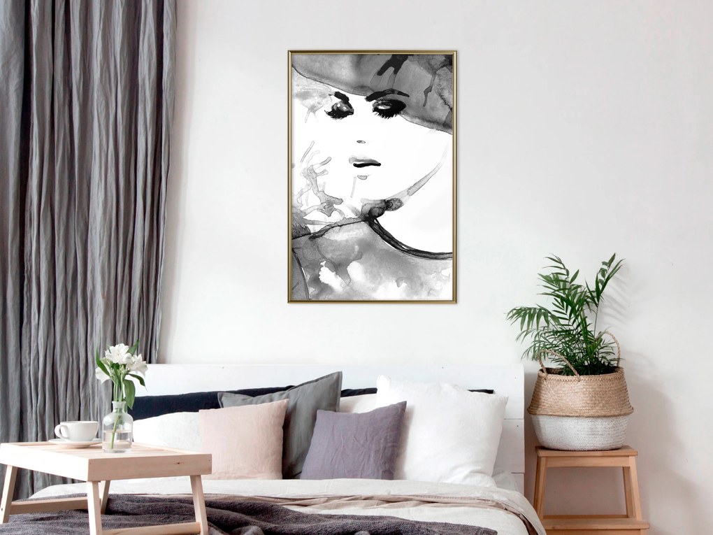 Artgeist Plagát - Elegance in Love [Poster] Veľkosť: 20x30, Verzia: Zlatý rám s passe-partout