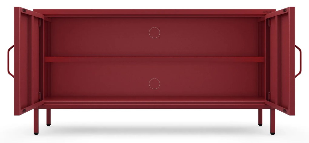 TV stolík na nožičkách ROSA, 1150 x 595 x 400 mm, Modern: červená farba