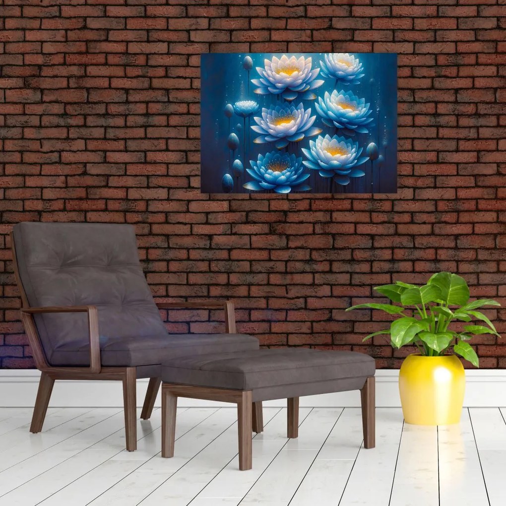Obraz - Lekná pod hladinou (70x50 cm)