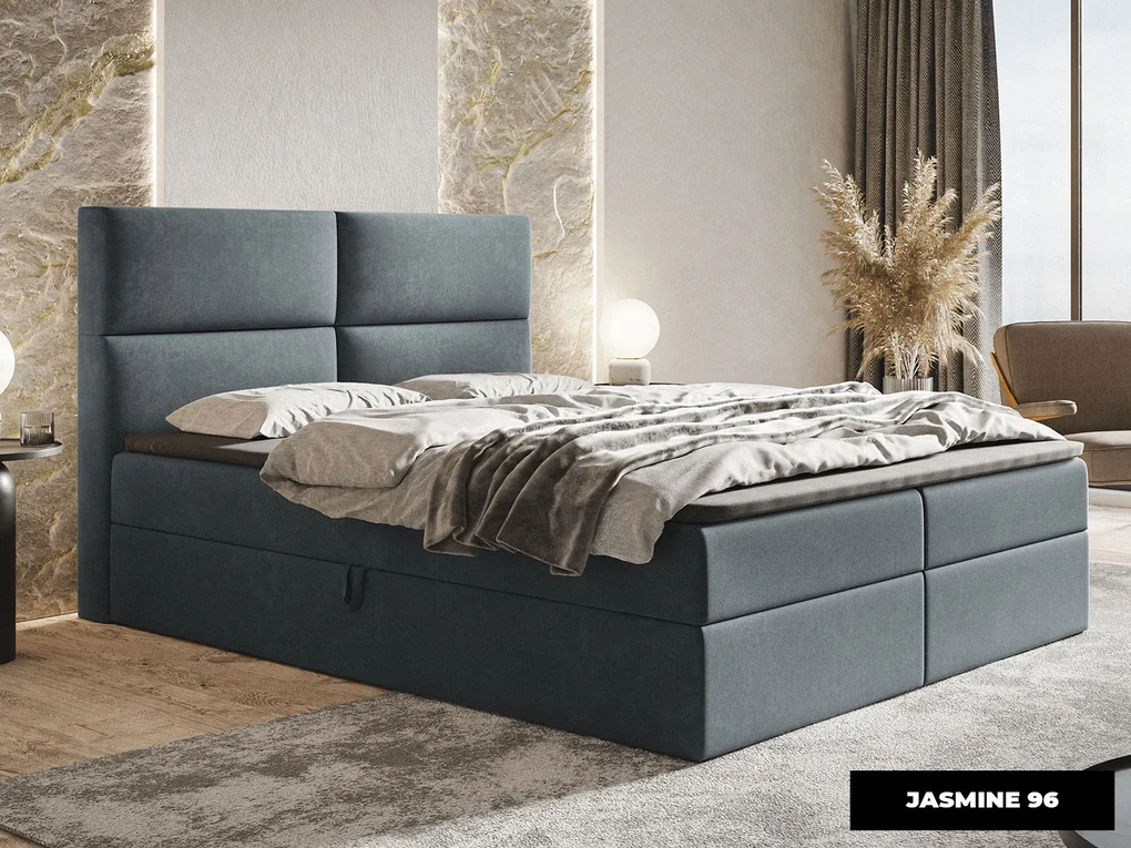 PROXIMA.store - Kontinentálna boxspring posteľ LARYSA ROZMER: 120 x 200 cm, TYP MATRACA: BONELLOVÉ PRUŽINY, VRCHNÝ MATRAC (TOPPER): BEZ TOPPERU