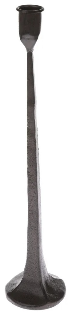 Liatinový svietnik čierna, 36 x 7,8 cm