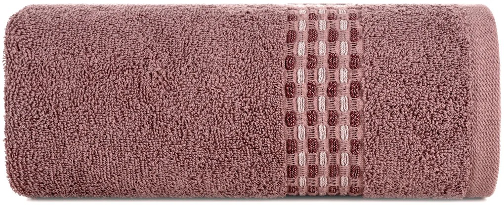 BAVLNENÝ UTERÁK RIVA 70X140 CM STARORUŽOVÁ