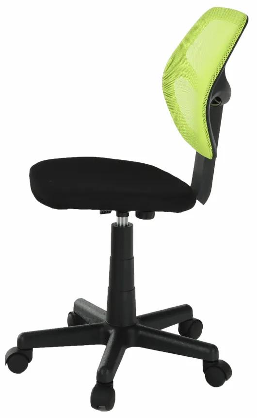 Kondela Otočná stolička, zelená/čierna, MESH