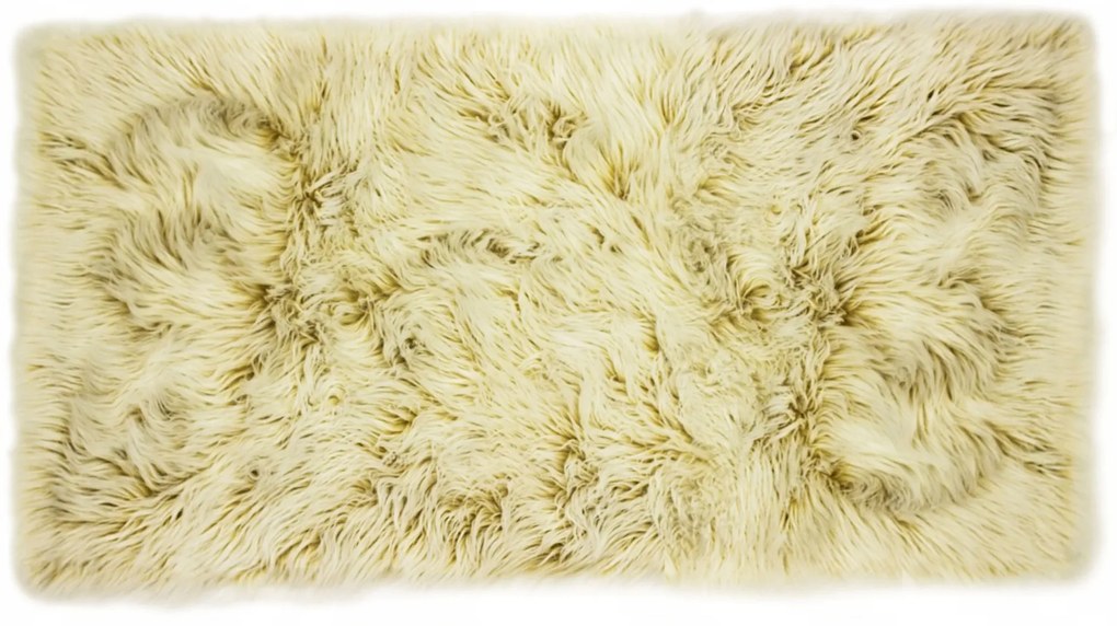 Kusový koberec s vysokým vlasom OMBRE 120 x 160 cm - horčicový
