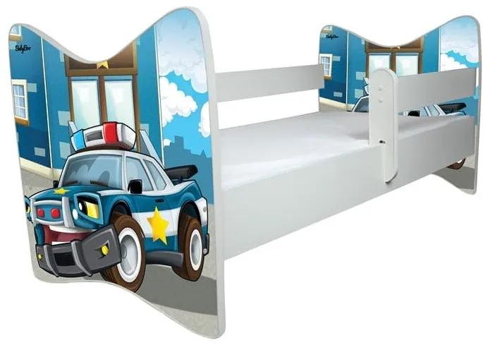 Raj posteli Detská posteľ " Policia "  DLX dub jasný