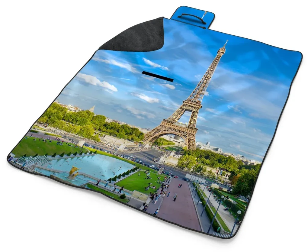 Sablio Plážová deka Eiffel Tower 5: 200x140 cm