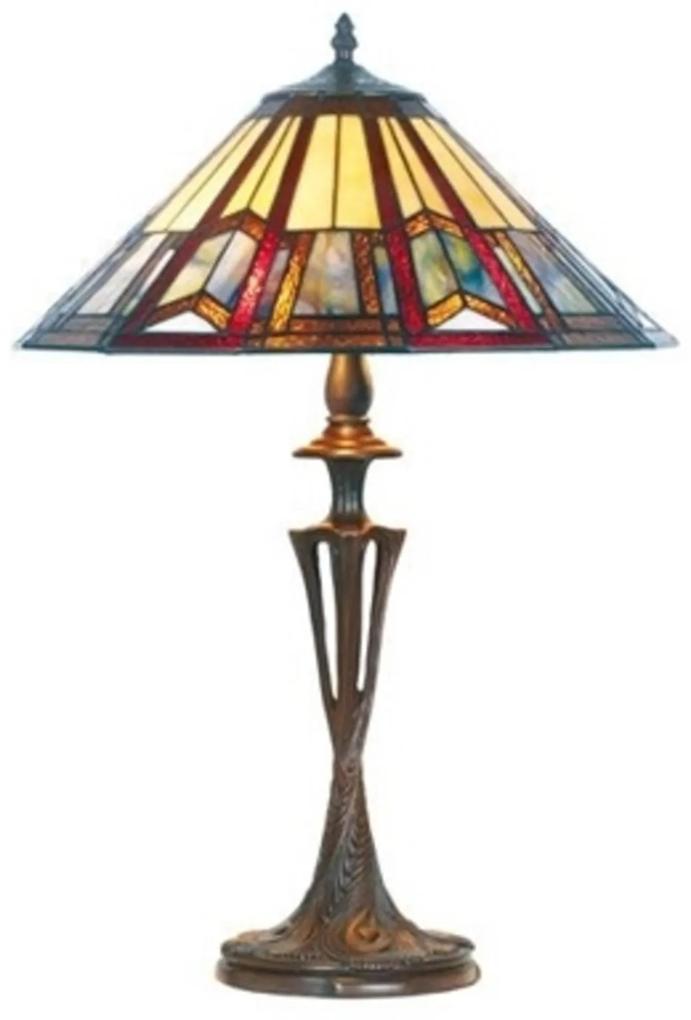 Stolná lampa Lillie v štýle Tiffany
