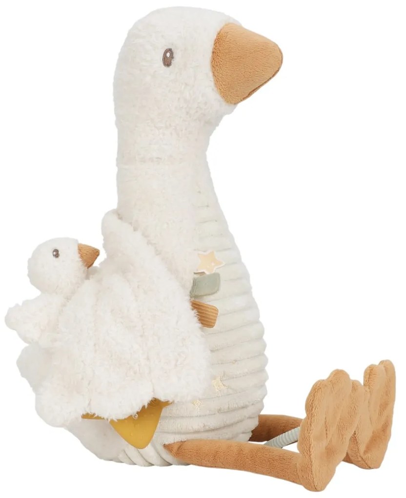 Hus plyšová s aktivitami Newborn Naturals