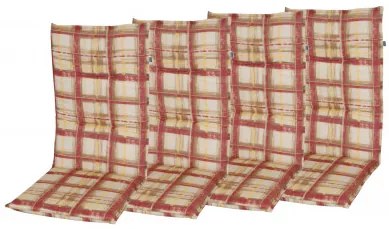 Doppler CLASSIC 9017 vysoký - set 4 ks - podušky na stoličky a kreslá