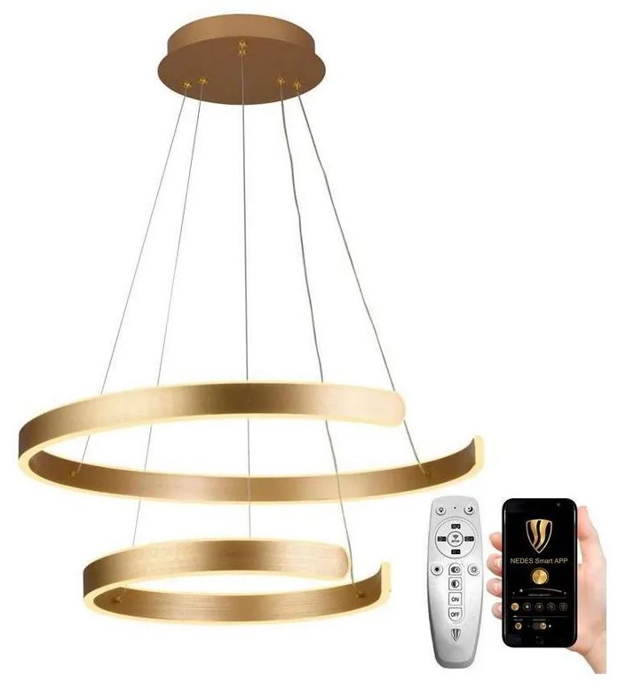 NEDES LED Stmievateľný luster na lanku LED/120W/230V 3000-6500K + diaľkové ovládanie J4328/G