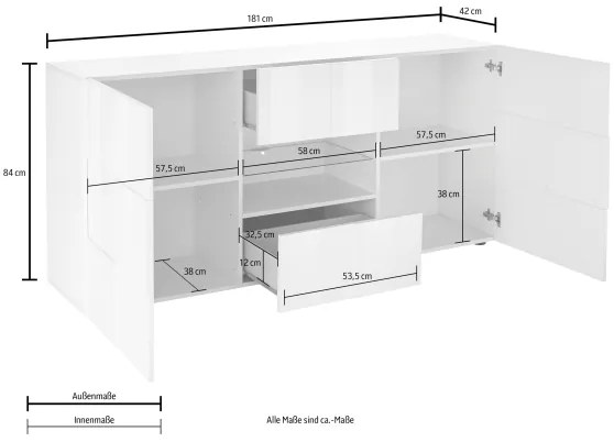 Komoda SERIAN v dekore dub Sonoma