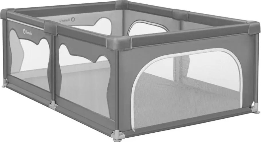 Lionelo - Hracia ohrádka WILLOW sivá