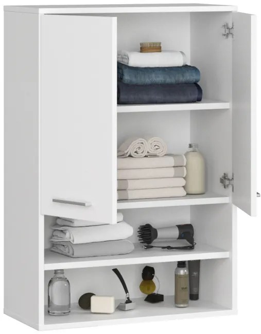 Kúpeľňová skrinka FIN H934 W64 2D 1P biela