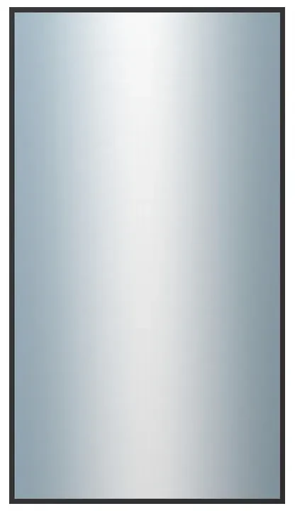 DANTIK - Zrkadlo v rámu, rozmer s rámom 50x90 cm z lišty Hliník čierna (7003021)