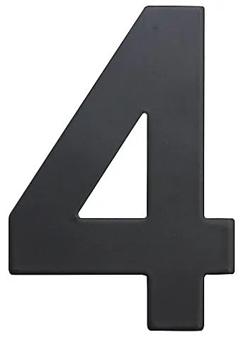 Nerezové číslo v plochom „2D“ prevedení RICHTER RN.75L (čierne), 7, RICHTER Čierna matná