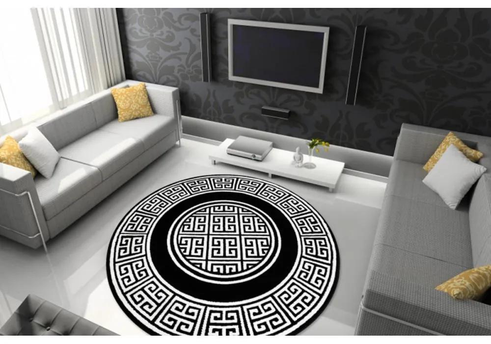 Kusový koberec Alice čierny kruh 200cm