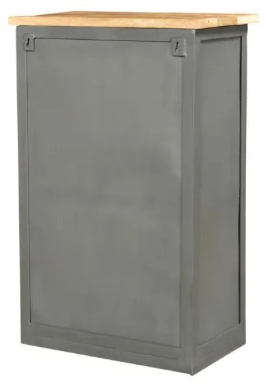 furniture-nabytek.cz - Masívna kúpeľňová nástenná skrinka Pinetown z mangového dreva, lakovaná, viacfarebná – 45×25×65 cm