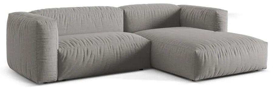 Svetlosivá modulárna rohová pohovka (pravý roh) Martina – Micadoni Home