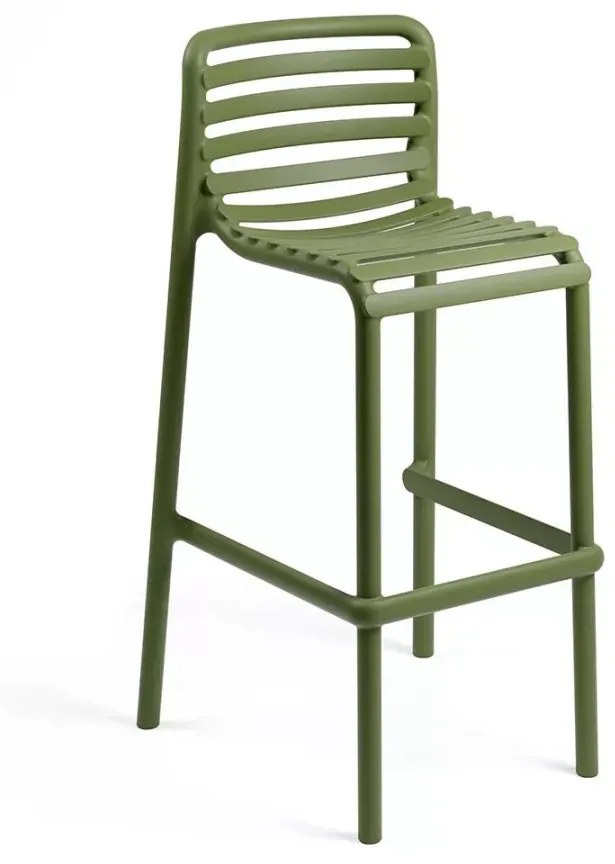 DOGA STOOL záhradná barová stolička bez podrúčok marsala