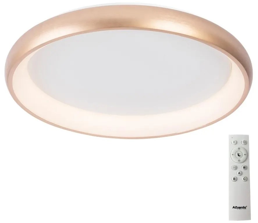 Azzardo AZ5076 -LED Stmievateľné stropné svietidlo ANTONIO LED/80W/230V zlatá + DO AZ5076