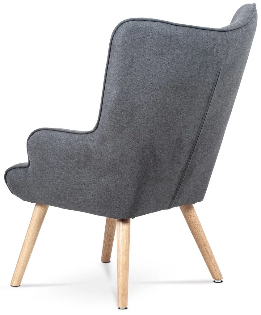 Kreslo s podnožkou GREY2, šedá