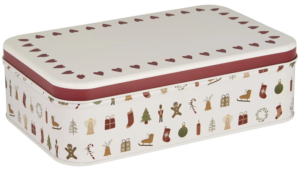 Ib Laursen Plechová dóza My Nostalgic Christmas Flat Square